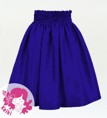 Hula Kids Solid Shantung Pa'u Skirt / Luxury Collection / Royal Blue / Jp154rbl