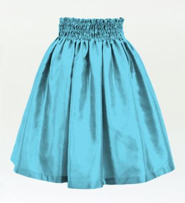 Hula Kids Solid Shantung Pa'u Skirt / Luxury Collection / Sky Blue / Jp154sbl