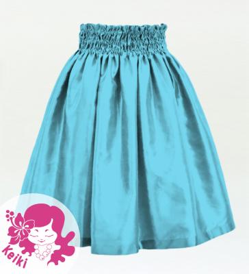 Hula Kids Solid Shantung Pa'u Skirt / Luxury Collection / Sky Blue / Jp154sbl