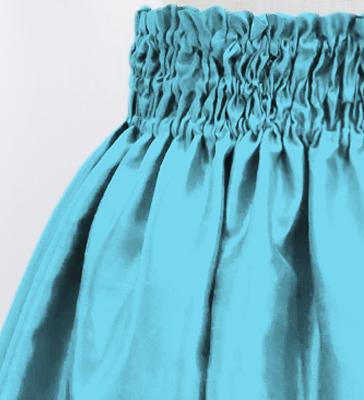 Hula Kids Solid Shantung Pa'u Skirt / Luxury Collection / Sky Blue / Jp154sbl