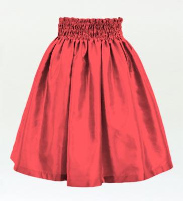 Hula Kids Solid Shantung Pa'u Skirt / Luxury Collection / Salmon Pink / Jp154spi