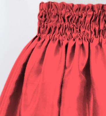 Hula Kids Solid Shantung Pa'u Skirt / Luxury Collection / Salmon Pink / Jp154spi