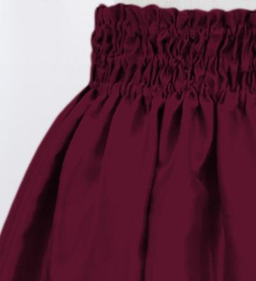 Hula Kids Solid Shantung Pa'u Skirt / Luxury Collection / Wine  / Jp154wi
