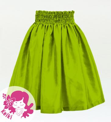 Hula Kids Solid Shantung Pa'u Skirt / Luxury Collection / Yellow Green / Jp154yegr