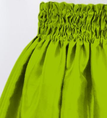 Hula Kids Solid Shantung Pa'u Skirt / Luxury Collection / Yellow Green / Jp154yegr