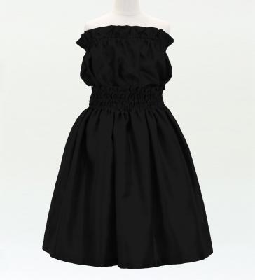 Hula Keiki Solid Shantung Set-Up / Luxury Collection / Black / Jp155bk