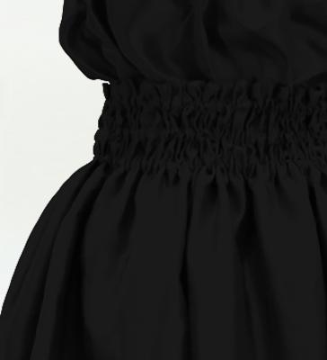 Hula Keiki Solid Shantung Set-Up / Luxury Collection / Black / Jp155bk