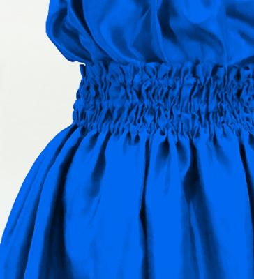 Hula Keiki Solid Shantung Set-Up / Luxury Collection / Blue / Jp155bl