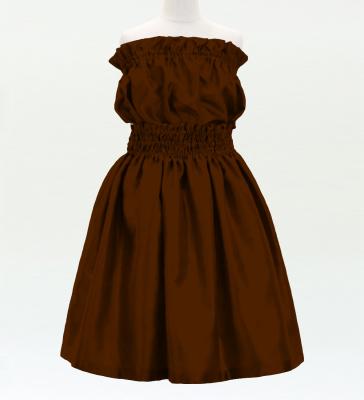 Hula Keiki Solid Shantung Set-Up / Luxury Collection / Brown / Jp155br