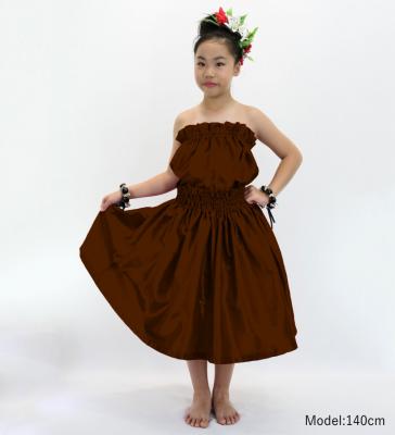 Hula Keiki Solid Shantung Set-Up / Luxury Collection / Brown / Jp155br