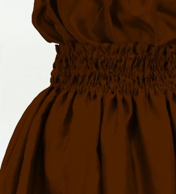 Hula Keiki Solid Shantung Set-Up / Luxury Collection / Brown / Jp155br