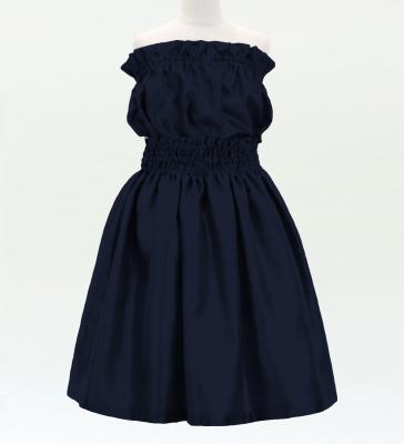 Hula Keiki Solid Shantung Set-Up / Luxury Collection / Dark Blue / Jp155dbl