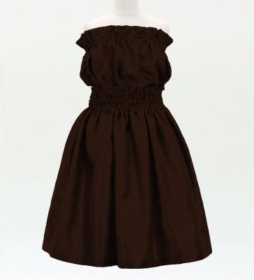 Hula Keiki Solid Shantung Set-Up / Luxury Collection / Dark Brown / Jp155dbr