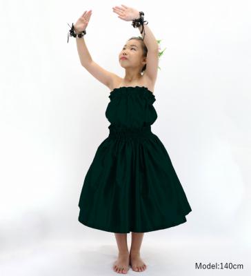 Hula Keiki Solid Shantung Set-Up / Luxury Collection / Dark Green / Jp155dgr