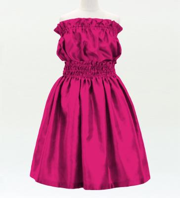 Hula Keiki Solid Shantung Set-Up / Luxury Collection / Dark Pink / Jp155dpi