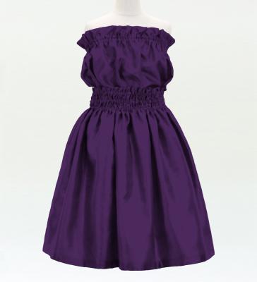 Hula Keiki Solid Shantung Set-Up / Luxury Collection / Dark Purple / Jp155dpu