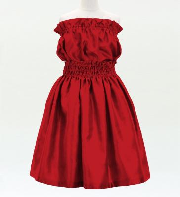 Hula Keiki Solid Shantung Set-Up / Luxury Collection / Dark Red / Jp155drd