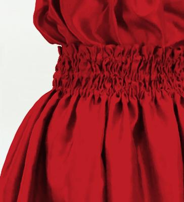 Hula Keiki Solid Shantung Set-Up / Luxury Collection / Dark Red / Jp155drd