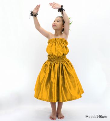 Hula Keiki Solid Shantung Set-Up / Luxury Collection / Dark Yellow / Jp155dye
