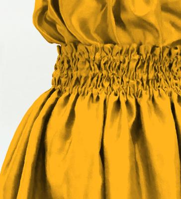 Hula Keiki Solid Shantung Set-Up / Luxury Collection / Dark Yellow / Jp155dye