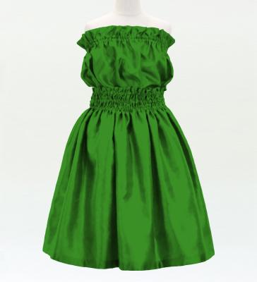 Hula Keiki Solid Shantung Set-Up / Luxury Collection / Emerald Green / Jp155egr