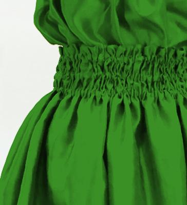 Hula Keiki Solid Shantung Set-Up / Luxury Collection / Emerald Green / Jp155egr
