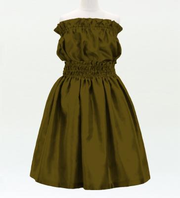 Hula Keiki Solid Shantung Set-Up / Luxury Collection / Khaki / Jp155ka