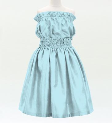 Hula Keiki Solid Shantung Set-Up / Luxury Collection / Light Blue / Jp155lbl