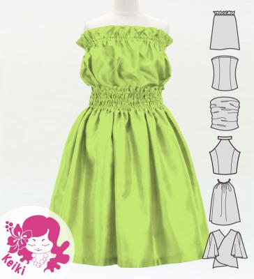 Hula Keiki Solid Shantung Set-Up / Luxury Collection / Light Green / Jp155lgr