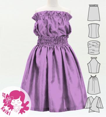 Hula Keiki Solid Shantung Set-Up / Luxury Collection / Lilac / Jp155li