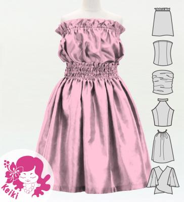 Hula Keiki Solid Shantung Set-Up / Luxury Collection / Light Pink / Jp155lpi
