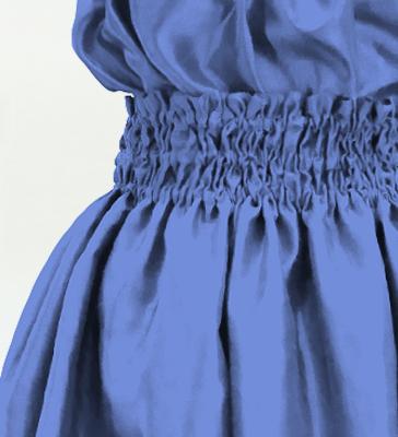 Hula Keiki Solid Shantung Set-Up / Luxury Collection / Marine Blue / Jp155mbl