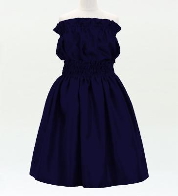 Hula Keiki Solid Shantung Set-Up / Luxury Collection / Navy / Jp155nv