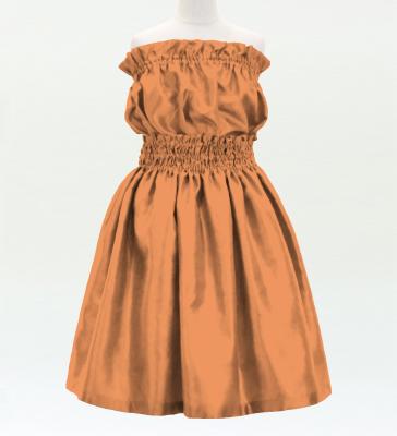 Hula Keiki Solid Shantung Set-Up / Luxury Collection / Peach / Jp155pe