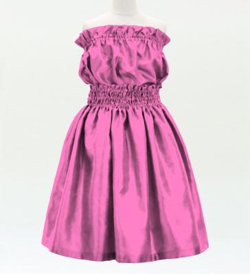 Hula Keiki Solid Shantung Set-Up / Luxury Collection / Pink / Jp155pi