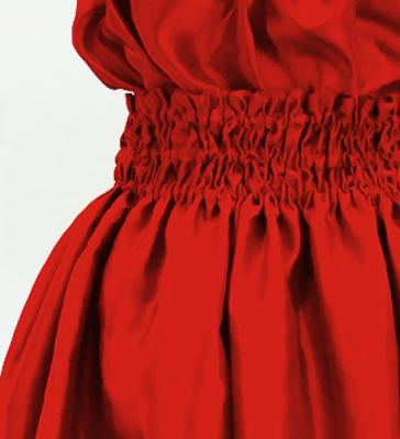 Hula Keiki Solid Shantung Set-Up / Luxury Collection / Red / Jp155rd