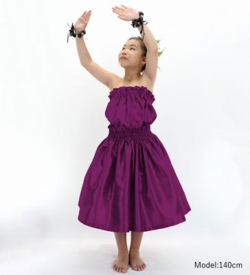 Hula Keiki Solid Shantung Set-Up / Luxury Collection / Red Purple / Jp155rdpu