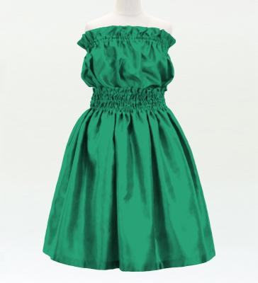 Hula Keiki Solid Shantung Set-Up / Luxury Collection / Turquoise Blue / Jp155tbl