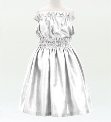 Hula Keiki Solid Shantung Set-Up / Luxury Collection / White / Jp155wh
