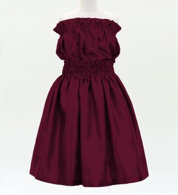 Hula Keiki Solid Shantung Set-Up / Luxury Collection / Wine / Jp155wi