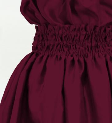 Hula Keiki Solid Shantung Set-Up / Luxury Collection / Wine / Jp155wi