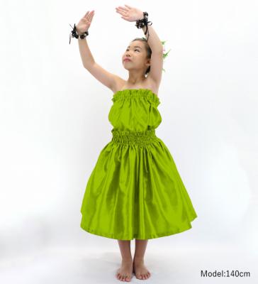 Hula Keiki Solid Shantung Set-Up / Luxury Collection / Yellow Green / Jp155yegr
