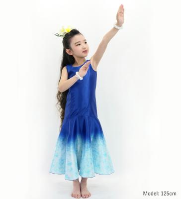 Hula Kids Shantung Long Gradation Dress / Luxury Collection / Blue & White / Jp156blwh