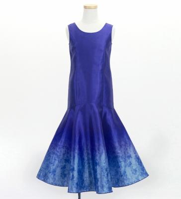 Hula Kids Shantung Long Gradation Dress / Luxury Collection / Dark Purple & Purple / Jp156dpupu