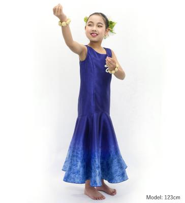 Hula Kids Shantung Long Gradation Dress / Luxury Collection / Dark Purple & Purple / Jp156dpupu