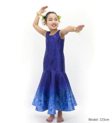 Hula Kids Shantung Long Gradation Dress / Luxury Collection / Dark Purple & Purple / Jp156dpupu