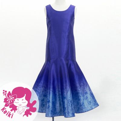 Hula Kids Shantung Long Gradation Dress / Luxury Collection / Dark Purple & Purple / Jp156dpupu