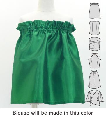 Hula Keiki Set-Up with Kukui Flower & Kukui Nut Lei Print / Luxury Collection / Green / Jp159gr