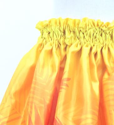 Hula Keiki Set-Up with Kukui Flower & Kukui Nut Lei Print / Luxury Collection / Orange / Jp159or