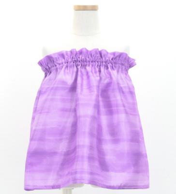 Hula Kids Blouse & Double Pa'u Set-Up with Hawaiian Flower & Sea Print / Luxury Collection / Jp161-1